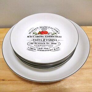 Maxwell & Williams 5 Piece Bari Pasta Bowl Serving Set Porcelain